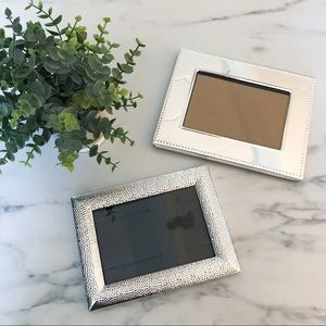 Set of Two 4x6 Silver Picture Frames